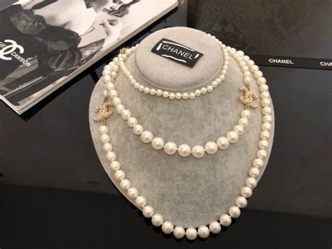 chanel lock necklace replica|chanel knockoff pearl necklace.